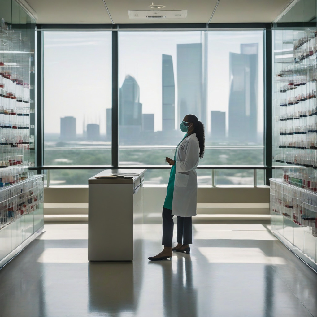 GLP-1 semaglutide clinic reception desk in Houston medical office with appointment scheduling