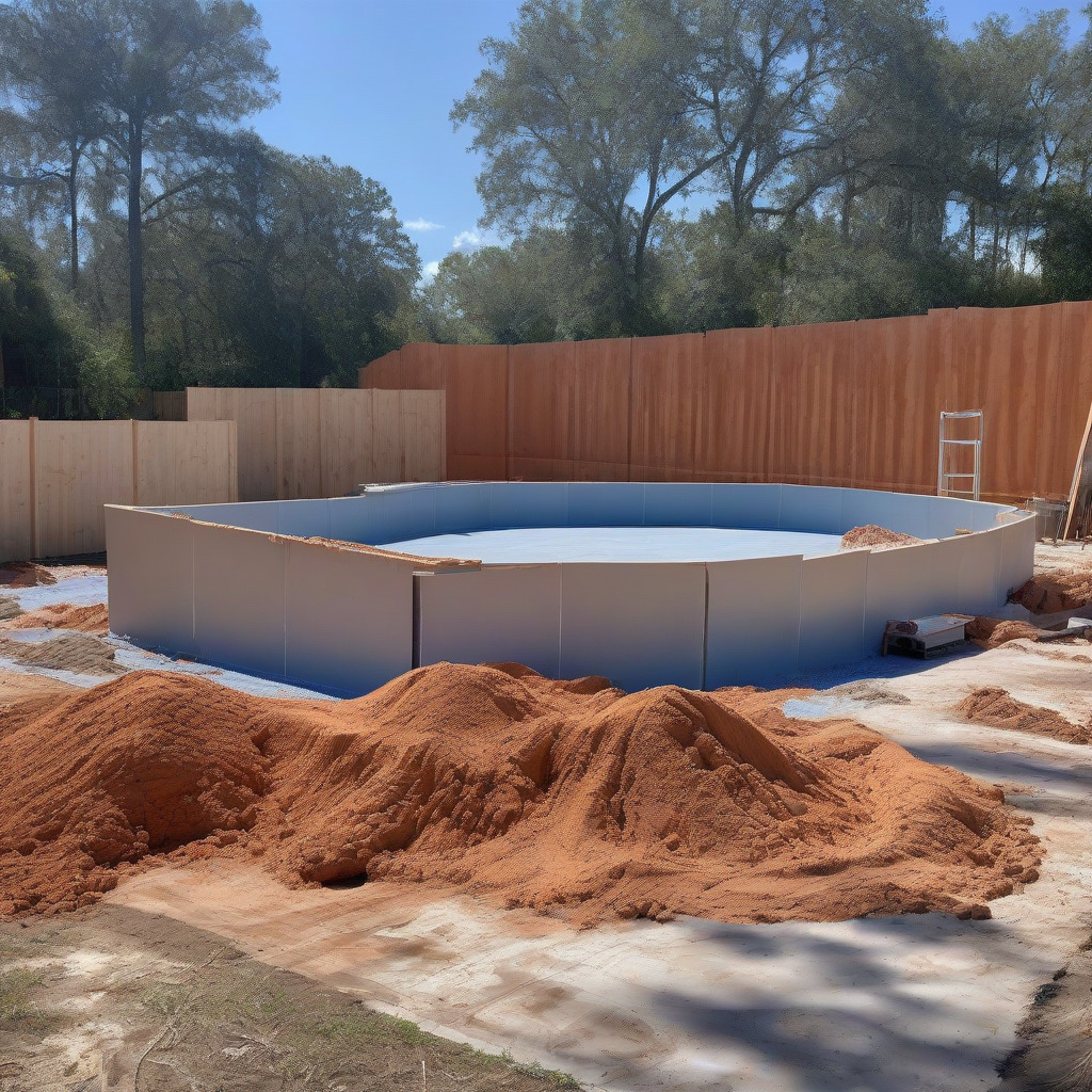Pool permit application documents and Orange County building division requirements