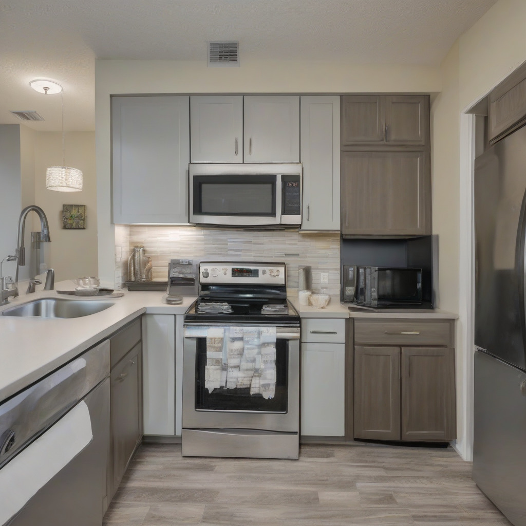 Orlando apartment leasing office desk with lease documents showing mandatory fee schedules and cost breakdowns