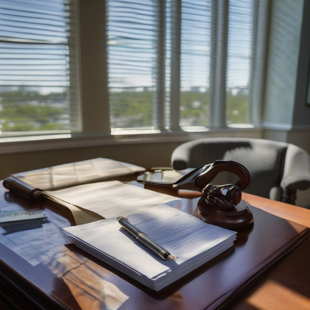 Estate planning documents and homestead deed forms on desk with Florida statute references visible